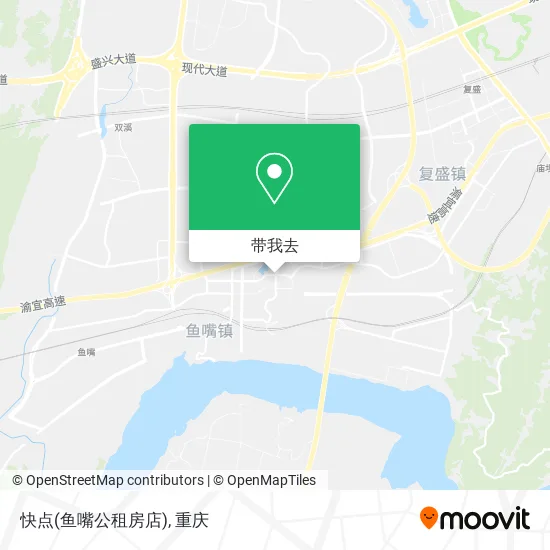 快点(鱼嘴公租房店)地图