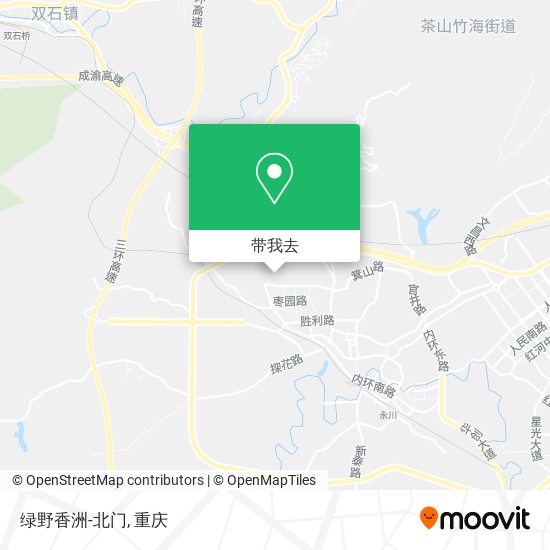 绿野香洲-北门地图