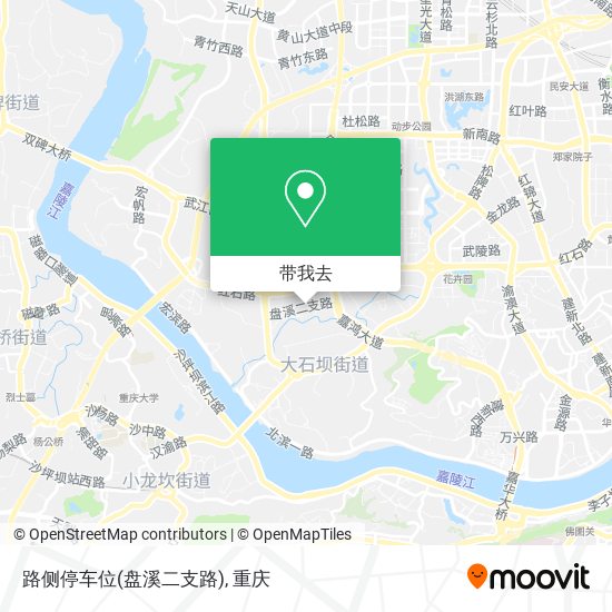 路侧停车位(盘溪二支路)地图