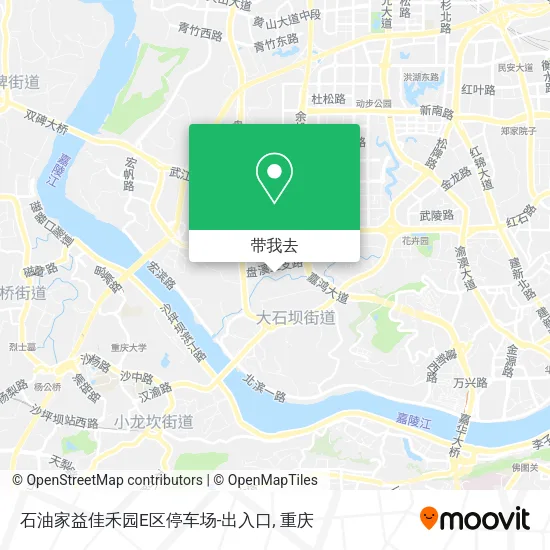 石油家益佳禾园E区停车场-出入口地图