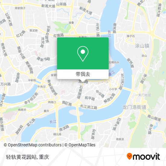 轻轨黄花园站地图