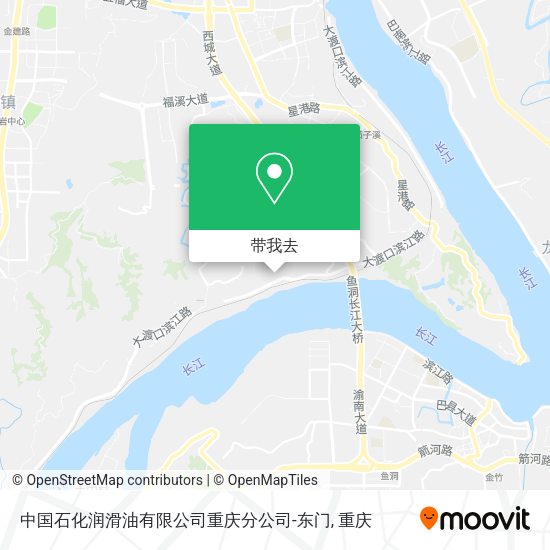 中国石化润滑油有限公司重庆分公司-东门地图