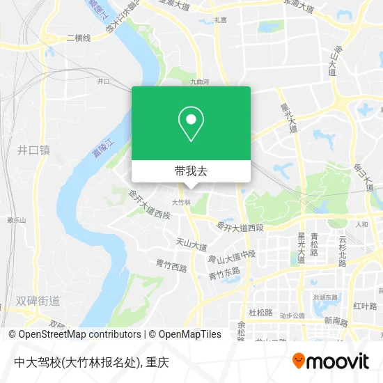 中大驾校(大竹林报名处)地图