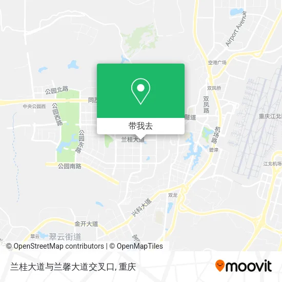 兰桂大道与兰馨大道交叉口地图
