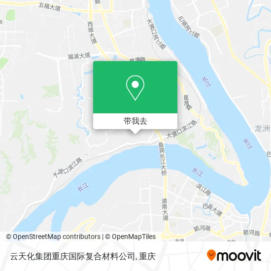 云天化集团重庆国际复合材料公司地图