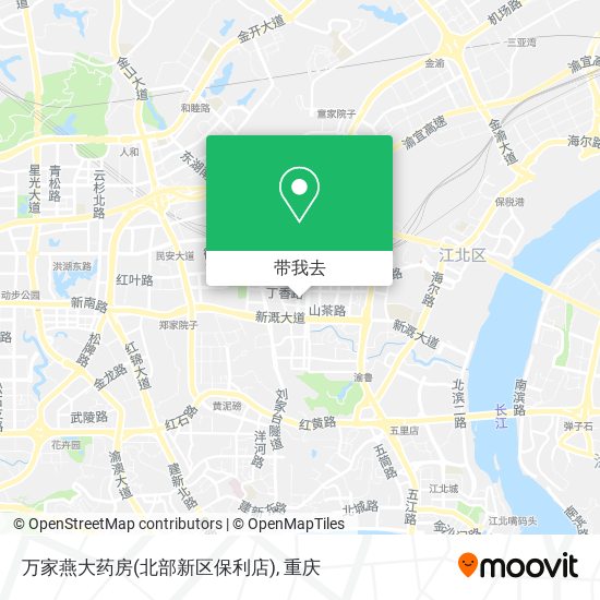 万家燕大药房(北部新区保利店)地图