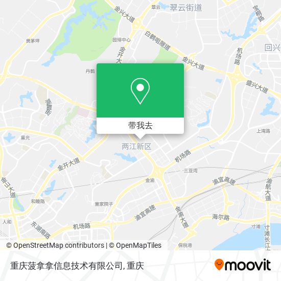 重庆菠拿拿信息技术有限公司地图