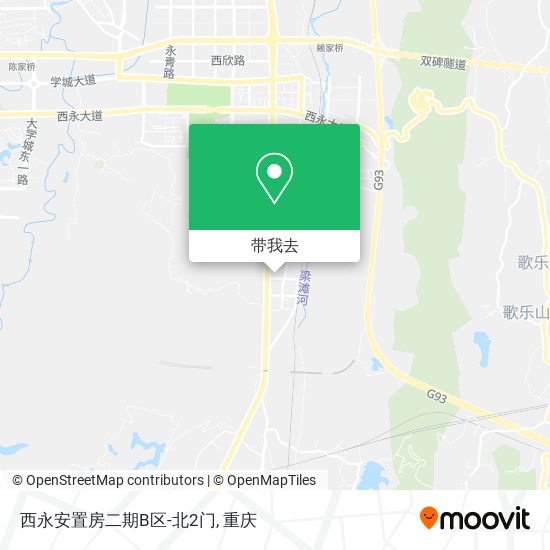 西永安置房二期B区-北2门地图