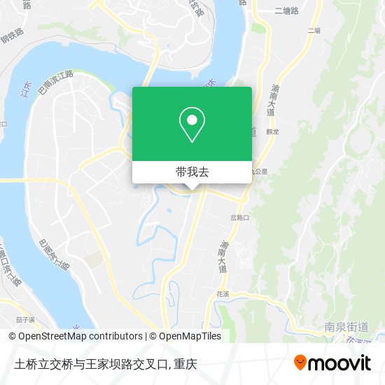 土桥立交桥与王家坝路交叉口地图