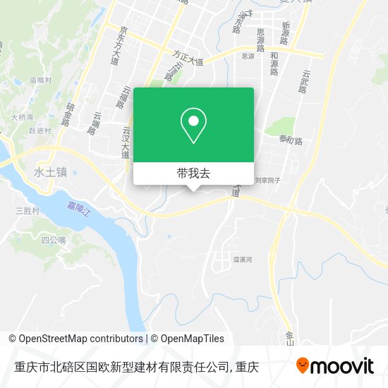 重庆市北碚区国欧新型建材有限责任公司地图