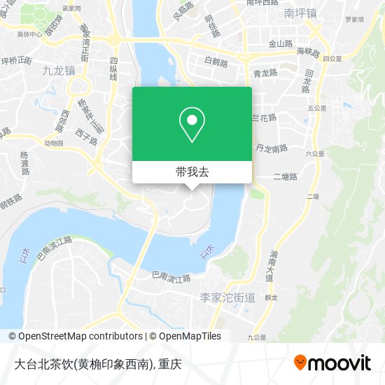 大台北茶饮(黄桷印象西南)地图