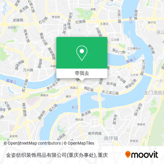 金姿纺织装饰用品有限公司(重庆办事处)地图