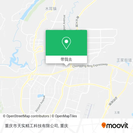 重庆市天实精工科技有限公司地图