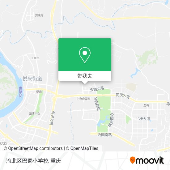 渝北区巴蜀小学校地图