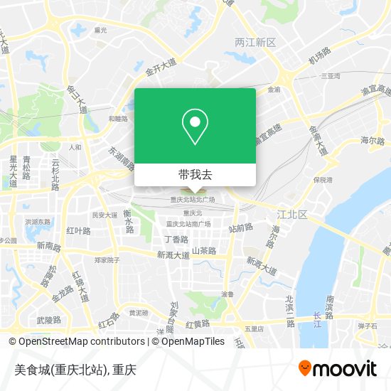 美食城(重庆北站)地图