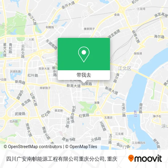 四川广安南帜能源工程有限公司重庆分公司地图