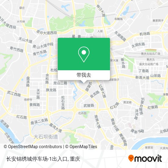 长安锦绣城停车场-1出入口地图