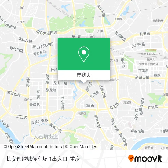长安锦绣城停车场-1出入口地图