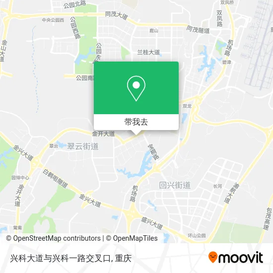 兴科大道与兴科一路交叉口地图