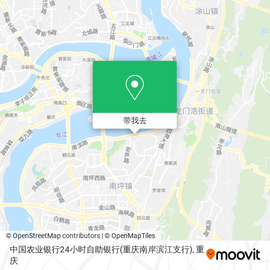 中国农业银行24小时自助银行(重庆南岸滨江支行)地图