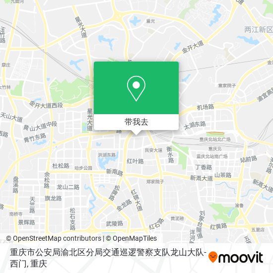 重庆市公安局渝北区分局交通巡逻警察支队龙山大队-西门地图