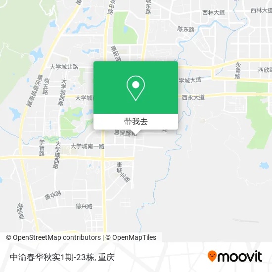 中渝春华秋实1期-23栋地图