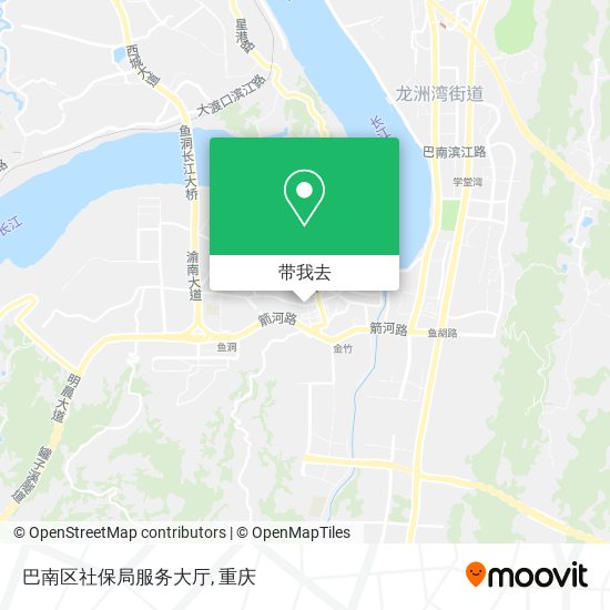 巴南区社保局服务大厅地图
