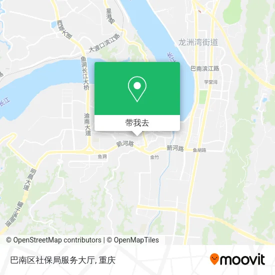 巴南区社保局服务大厅地图