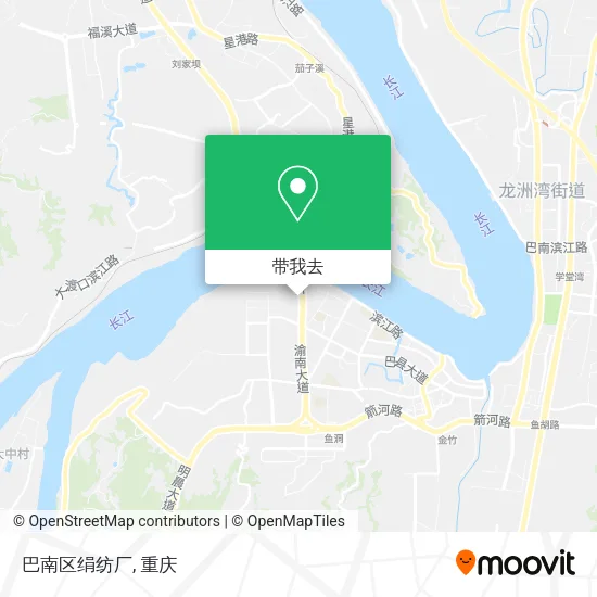 巴南区绢纺厂地图