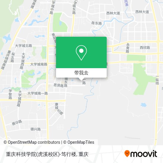 重庆科技学院(虎溪校区)-笃行楼地图