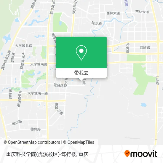 重庆科技学院(虎溪校区)-笃行楼地图