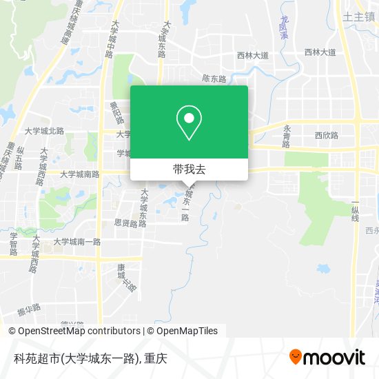 科苑超市(大学城东一路)地图