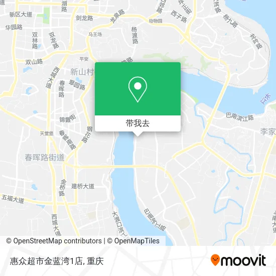 惠众超市金蓝湾1店地图