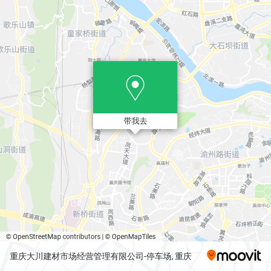 重庆大川建材市场经营管理有限公司-停车场地图
