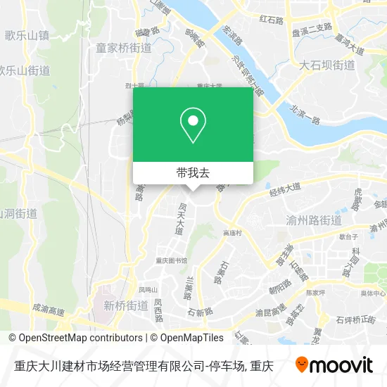 重庆大川建材市场经营管理有限公司-停车场地图