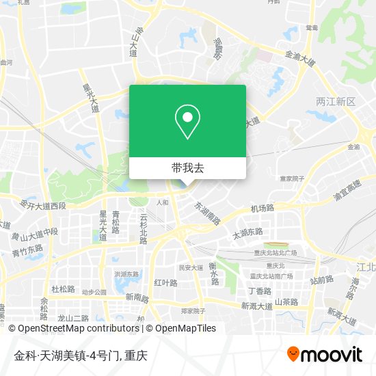 金科·天湖美镇-4号门地图