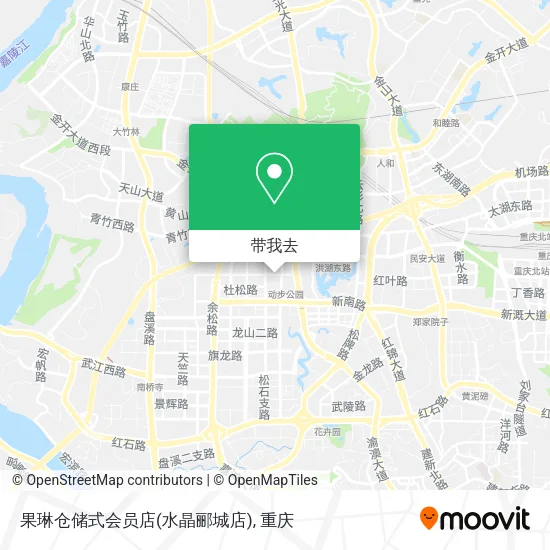 果琳仓储式会员店(水晶郦城店)地图