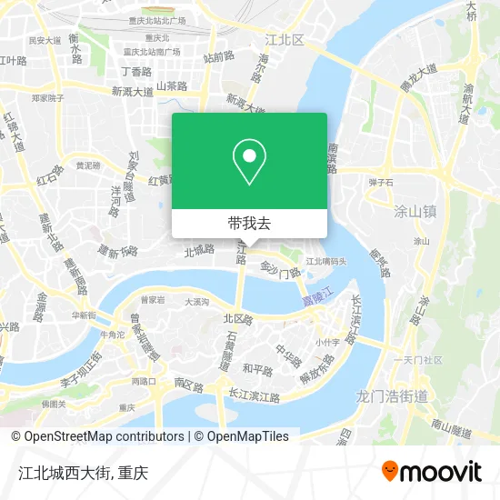 江北城西大街地图