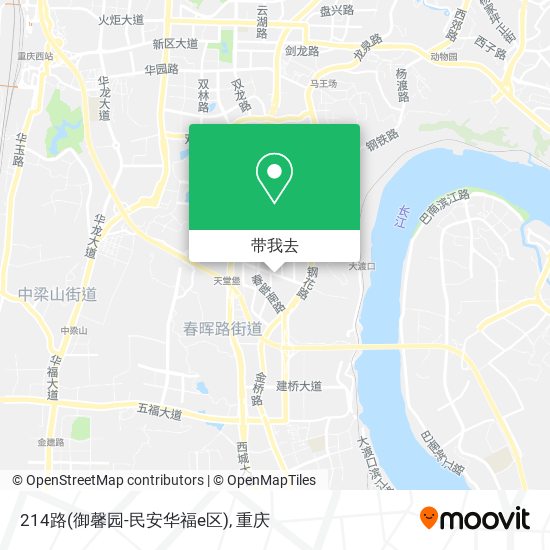 214路(御馨园-民安华福e区)地图