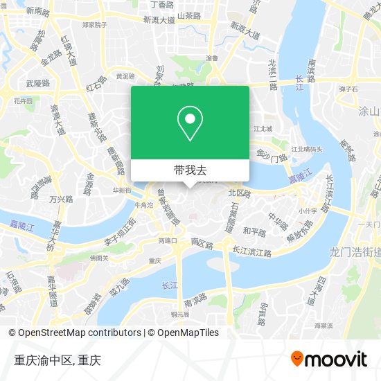重庆渝中区地图