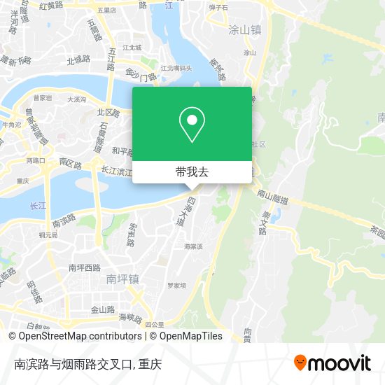 南滨路与烟雨路交叉口地图
