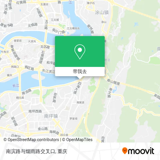 南滨路与烟雨路交叉口地图