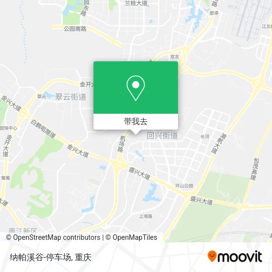 纳帕溪谷-停车场地图