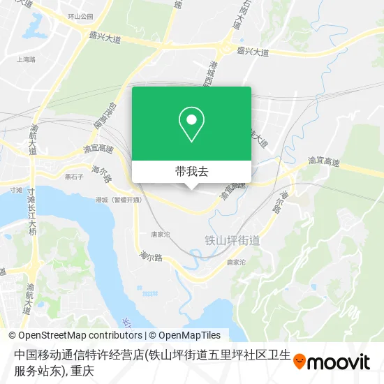 中国移动通信特许经营店(铁山坪街道五里坪社区卫生服务站东)地图