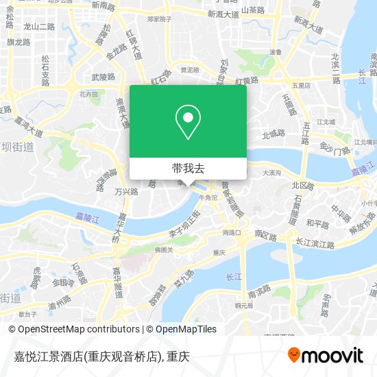 嘉悦江景酒店(重庆观音桥店)地图
