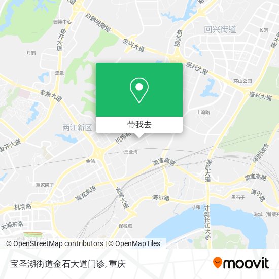 宝圣湖街道金石大道门诊地图