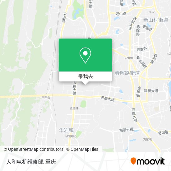 人和电机维修部地图