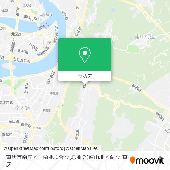 重庆市南岸区工商业联合会(总商会)南山地区商会地图