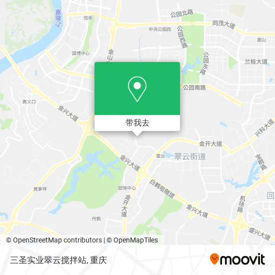 三圣实业翠云搅拌站地图