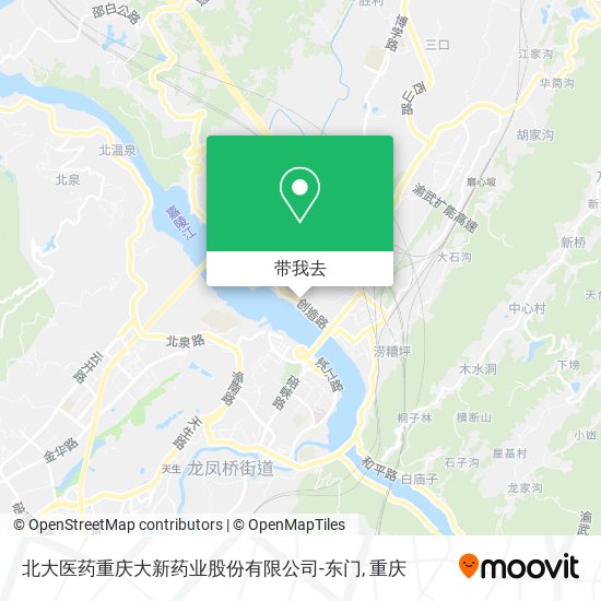 北大医药重庆大新药业股份有限公司-东门地图